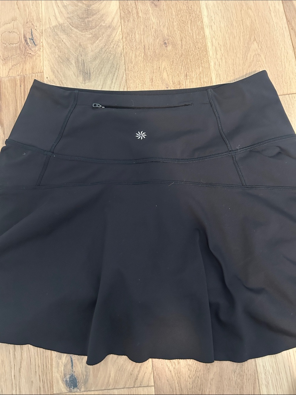 Athleta Black Women's Skort with Zip Pocket